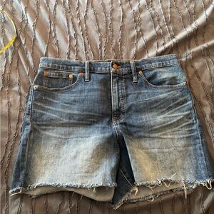 Madewell high rise denim shorts
